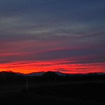 5時48分の朝焼け